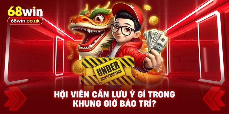 Hội viên cần lưu ý gì trong khung giờ bảo trì?